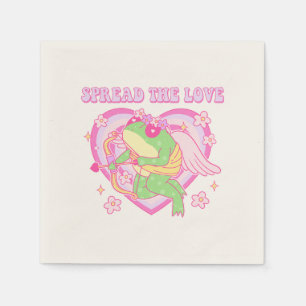 Cute Cupid Frog - Spread the Love Napkins
