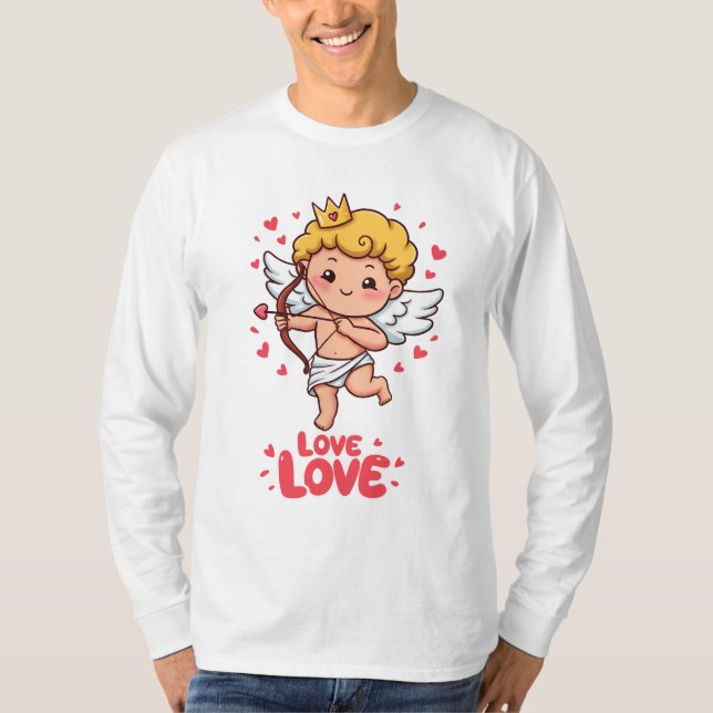Cute Cupid Love T-Shirt (Front)