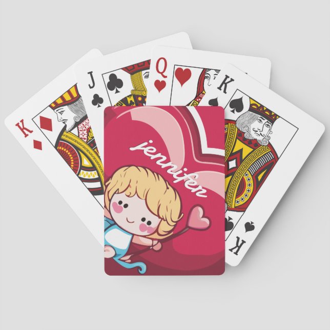 Cute Cupid Poker Cards (Back)