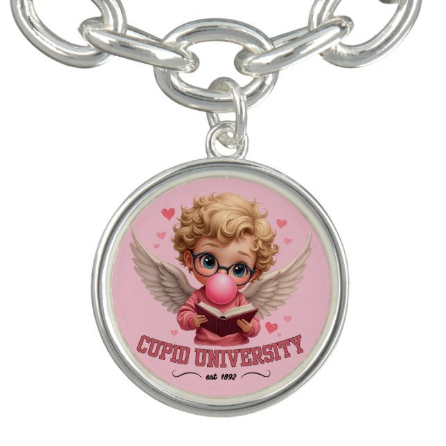 Cute Cupid University Bubblegum Angel Aesthetic Bracelet (Design)