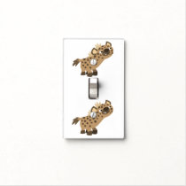 Cute Curious Cartoon Hyena Light Switch Cover