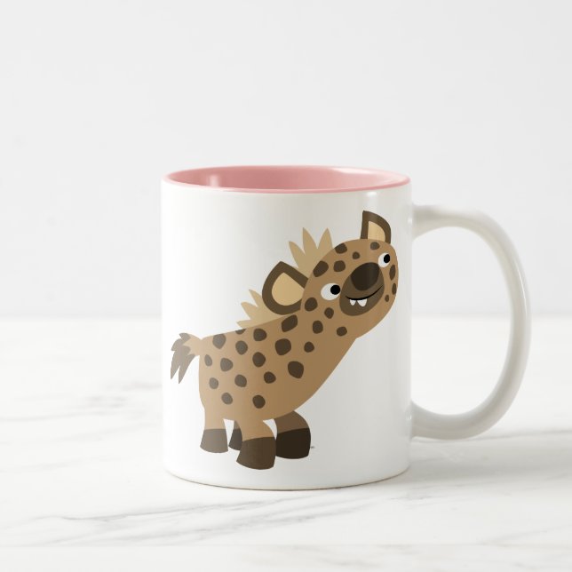 Cute Curious Cartoon Hyena Mug (Right)