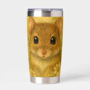 Cute curious little mouse  insulated tumbler