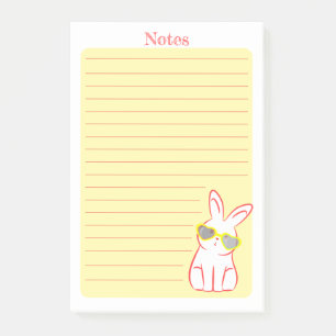 Cute Curious Rabbit Post-it Notes
