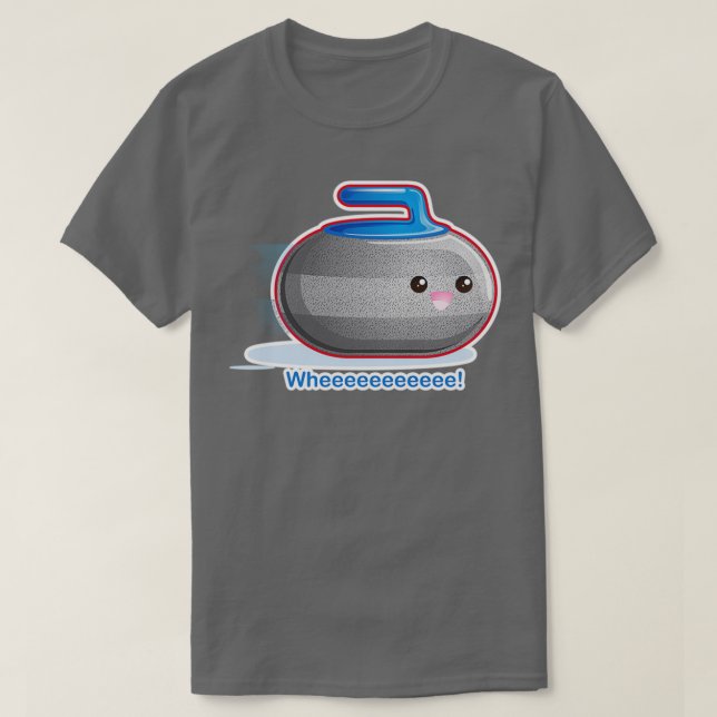 Cute Curling Stone Essential Classic TShirt (Design Front)