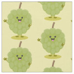 Cute custard apple cherimoya cartoon fabric