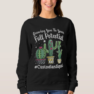 Cute Custodian Squad Squad Appreciation Week back  Sweatshirt