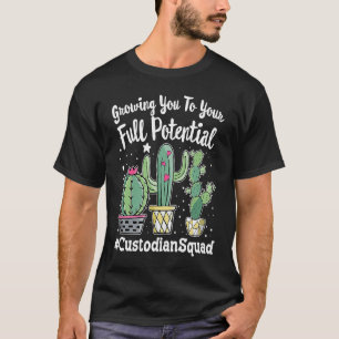 Cute Custodian Squad Squad Appreciation Week back  T-Shirt