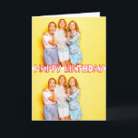 Cute Custom 2-photos Template Birthday Card<br><div class="desc">This super cute birthday card features a template for your two favorite birthday celebration photos. This birthday greeting would be ideal for friends,  family,  classmates and co-workers. Any truly wonderful memory would be appropriate.</div>