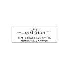 Cute Custom Address Stamp With Script Font