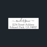 Cute Custom Address Stamp With Script Font<br><div class="desc">Customize your stamp by including the names,  address.</div>