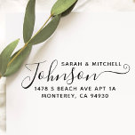 Cute Custom Address Stamp With Script Font<br><div class="desc">Cute Custom Address Stamp With Script Font,  Family Address Stamp,  Modern,  Whimsical,  the perfect gift</div>