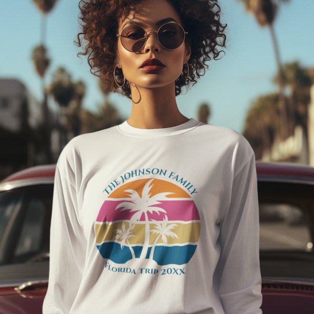  Cute Custom Beach Trip Palm Tree Sweatshirt (Creator Uploaded)