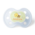 Cute Custom Bumblebee Pacifier w Baby's Name