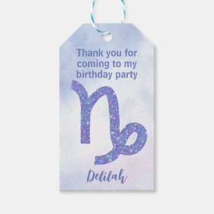 Cute Custom Capricorn Astrology Sign Gift Tags