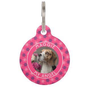 Cute Custom Cat Dad Gift Christmas Print Pet ID Tag