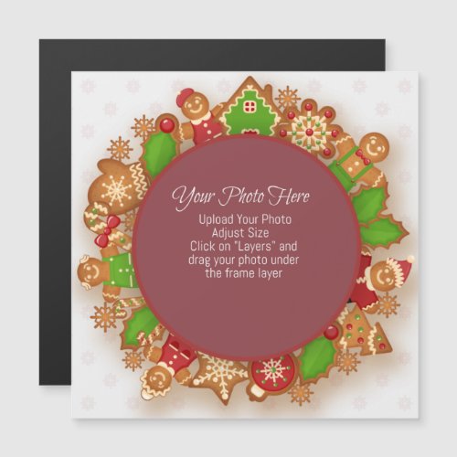 Cute Custom Christmas Magnetic Invitation