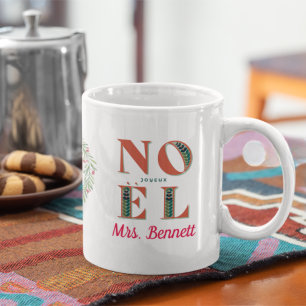 Cute Custom Christmas Noel Nurse Gift  Giant Coffee Mug