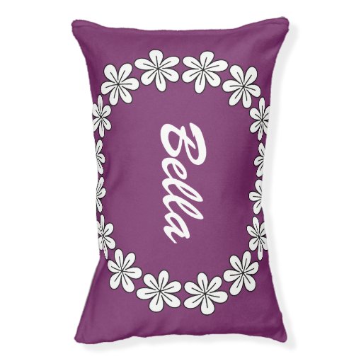 Cute custom dog bed with personalizable pet name Zazzle