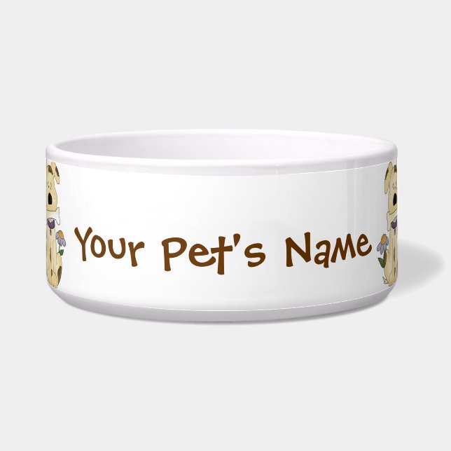 Cute Custom Dog Bowl (Front)