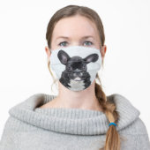 Cute Custom Dog Photo Adult Cloth Face Mask (Worn)