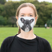 Cute Custom Dog Photo Adult Cloth Face Mask (Outside)