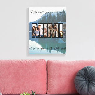 Cute Custom  Family Photo Canvas Print