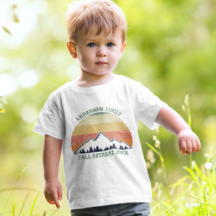 Cute Custom Family Reunion Fall Sunset Toddler T-shirt
