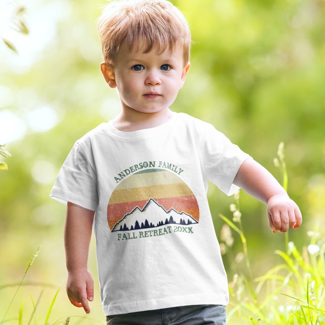 Cute Custom Family Reunion Fall Sunset Toddler T-shirt (Creator Uploaded)
