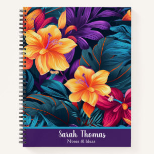 Cute Custom Floral Journal