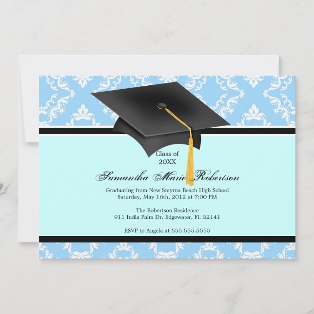 Cute Custom Graduation Invitation (Front)