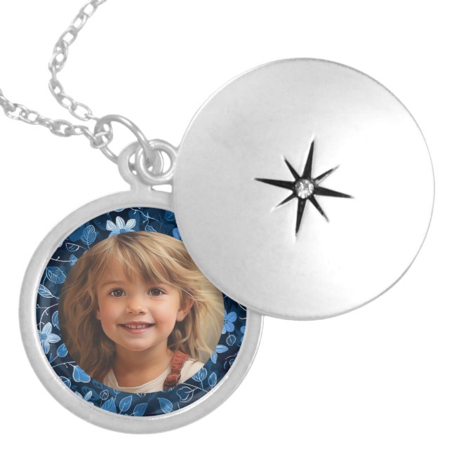 Cute Custom Grandma Jewelry with Photo Necklace (Front)