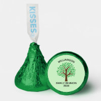 Cute Custom Green Tree Family Reunion Party