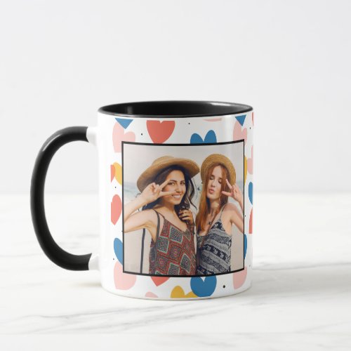 Cute Custom Heart Photo Mug