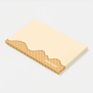 Cute custom ice cream Vanilla  Post-it Notes