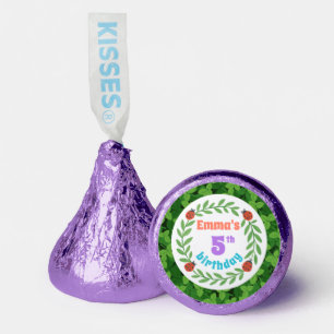Cute Custom Ladybug & Leaf 5th Birthday Hershey®'s Kisses®
