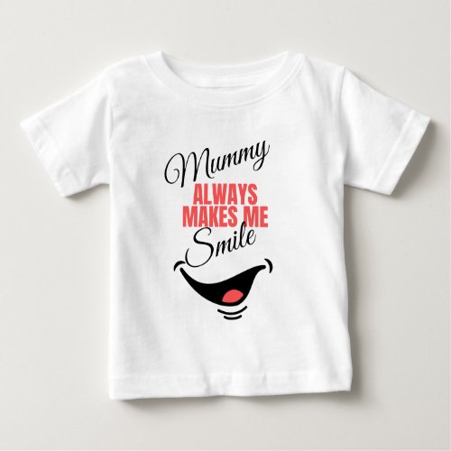 Cute Custom Loved One Makes Me Smile Topography Baby T_Shirt