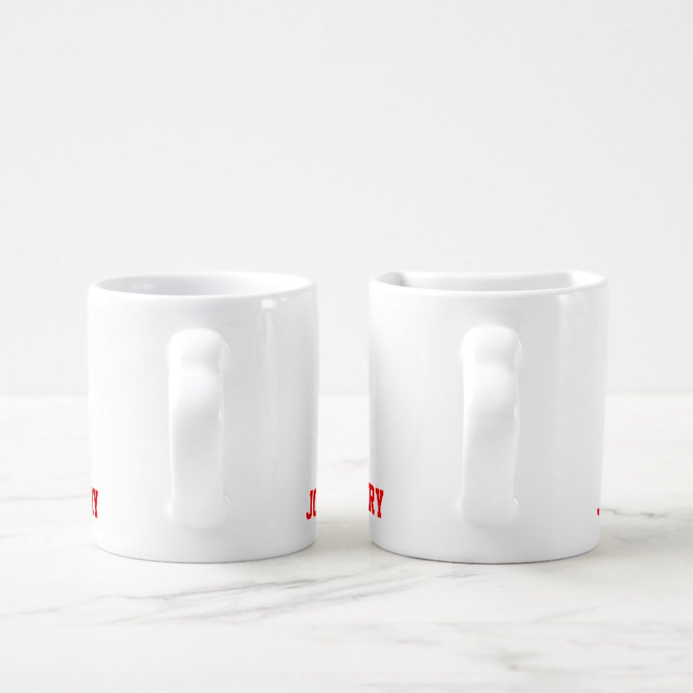 Disover Cute Custom Lovers Names Matching Coffee Mug Set