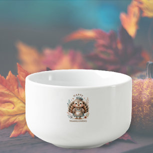 Cute Custom Message Turkey Holiday Soup Mug