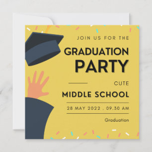 Cute Custom Middle School Graduation Holiday Card