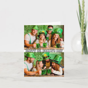 Cute Custom Modern 2-photos Template St. Paddys