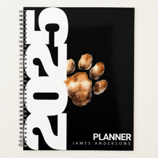 Cute Custom Modern Pet Lovers 2025 Planner