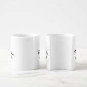 Cute custom Mr and Mrs Coffee Mug Set (Side)