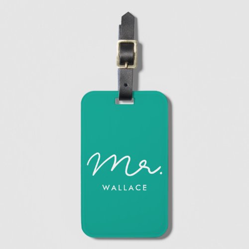 Cute custom Mr Luggage Tag