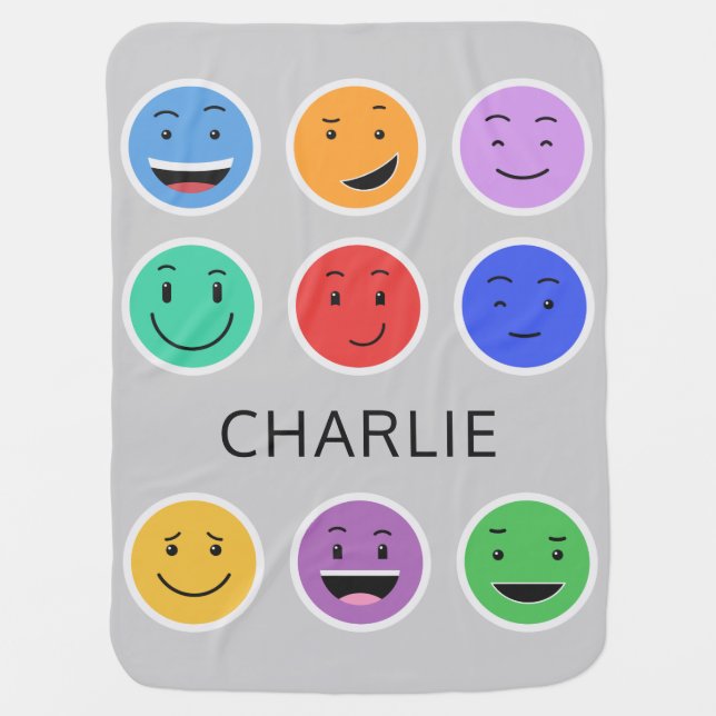 Cute custom name baby blanket (Front)