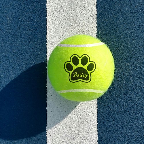 Cute Custom Name Dog Cat Paw Toy Gift Tennis Balls