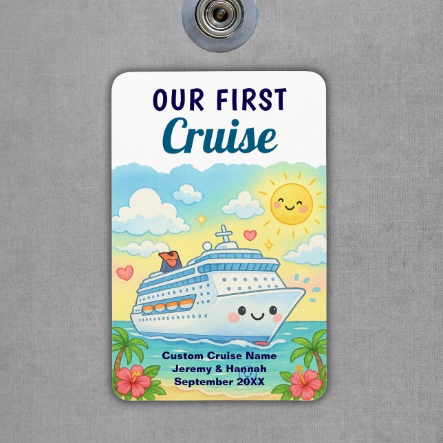 Cute Custom Our First Cruise Stateroom Cabin Door Magnet (Cute Custom Our First Cruise Stateroom Cabin Door Magnet
)
