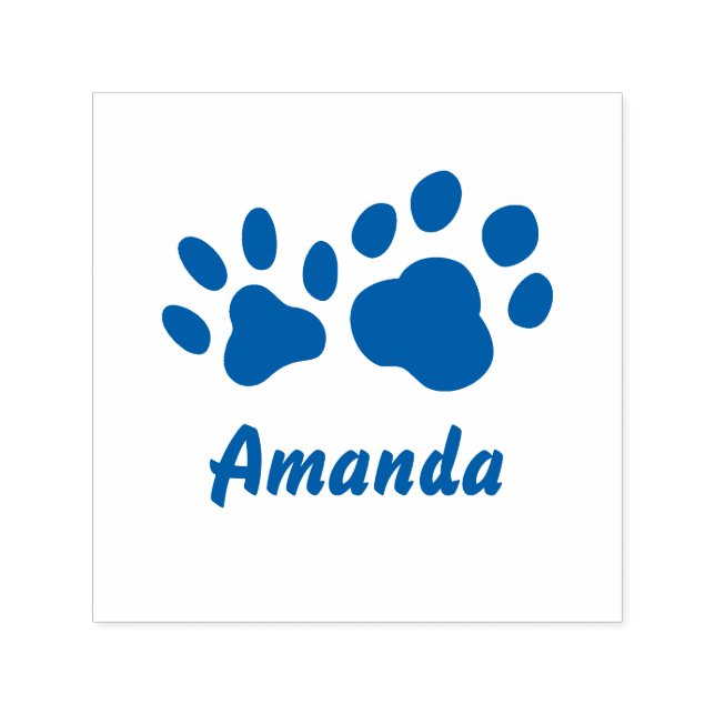 Cute Custom Paw Cat and Dog Self-inking Stamp (Design)