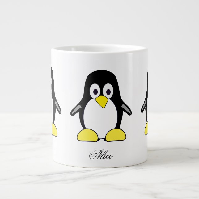 Cute custom penguins coffee mug (Front)