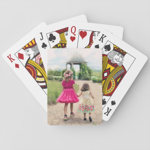 Cute Custom Personalized Children Photo Template Playing Cards